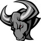 Mascot Bull Vector Illustration Wall Decal