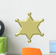 Country Sheriff Gold Star Wall Decal