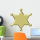 Country Sheriff Gold Star Wall Decal