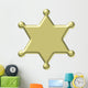 Country Sheriff Gold Star Wall Decal