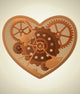 Steampunk Heart Wall Decal