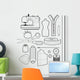 Sewing Tools Wall Decal