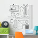 Sewing Tools Wall Decal
