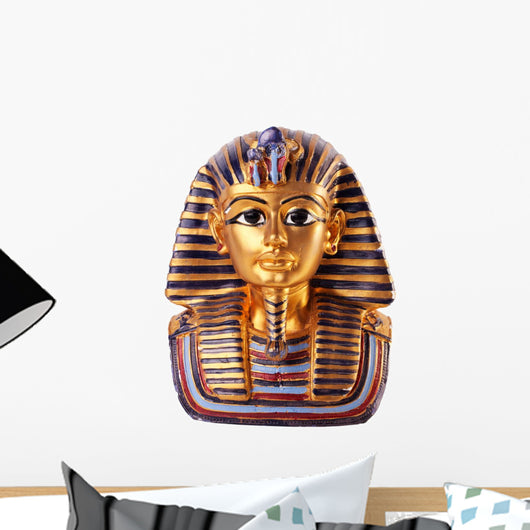 Statue Tutankhamun White Wall Decal
