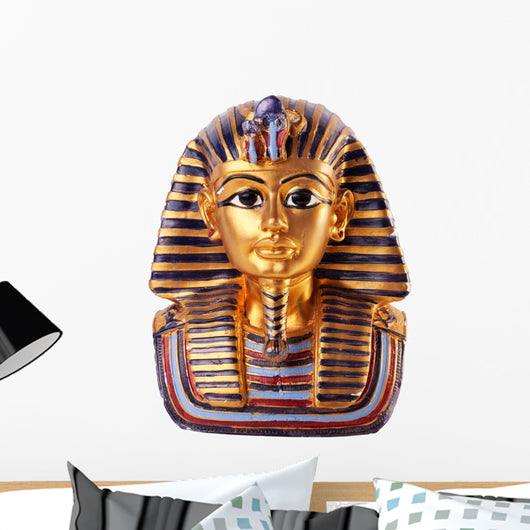 Statue Tutankhamun White Wall Decal