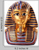 Statue Tutankhamun White Wall Decal