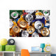 Crumpled Beer Cans Wall Decal