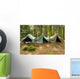 Group Canvas Tents Campground Wall Decal