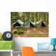 Group Canvas Tents Campground Wall Decal
