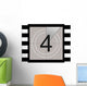 Four Film Countdown Wall Decal