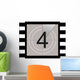 Four Film Countdown Wall Decal