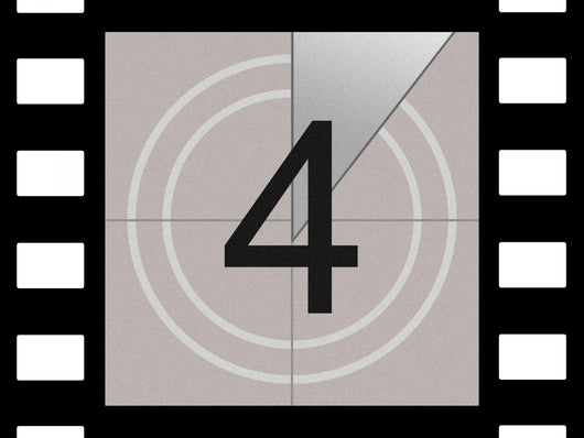 Four Film Countdown Wall Decal