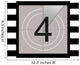 Four Film Countdown Wall Decal