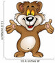 Happy Brown Bear Wall Decal