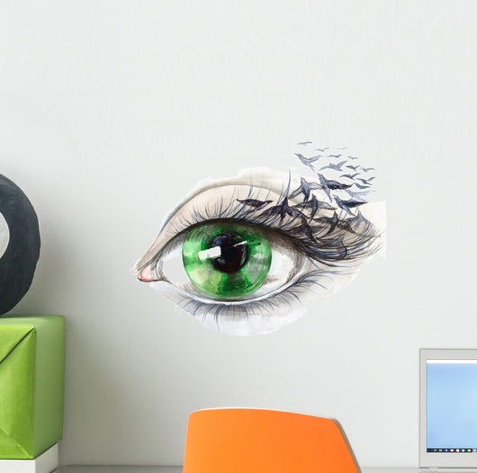 Eye With Birds Series Wall Decal