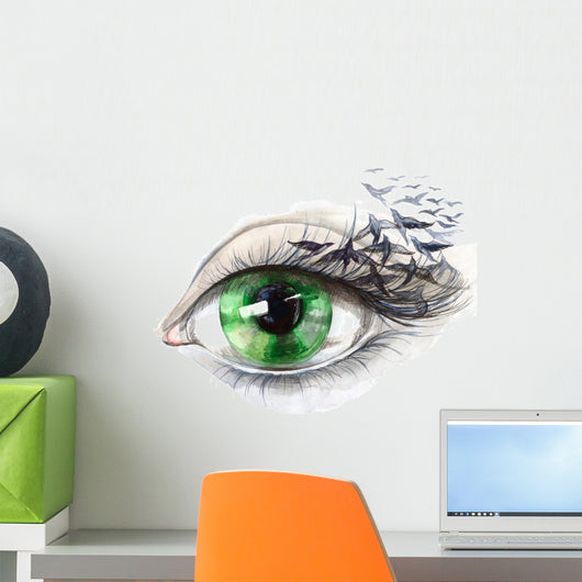 Eye With Birds Series Wall Decal