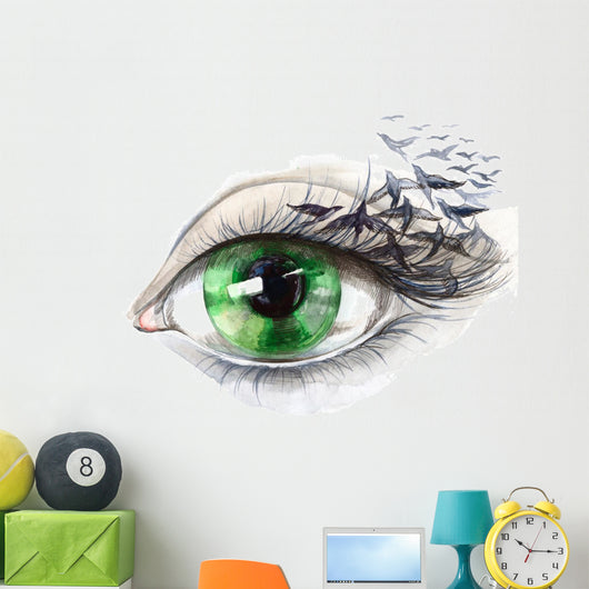 Eye With Birds Series Wall Decal