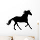 Running Horse Silhouette Wall Decal