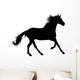 Running Horse Silhouette Wall Decal