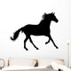 Running Horse Silhouette Wall Decal