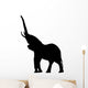 Trumpeting Elephant Silhouette Wall Decal