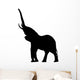 Trumpeting Elephant Silhouette Wall Decal