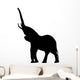 Trumpeting Elephant Silhouette Wall Decal