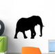 Walking Elephant Silhouette Wall Decal