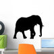Walking Elephant Silhouette Wall Decal