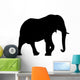 Walking Elephant Silhouette Wall Decal