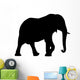 Walking Elephant Silhouette Wall Decal