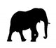 Walking Elephant Silhouette Wall Decal