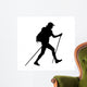 Backpacker Vector Illustration Wall Decal