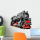 Classic Steam Locomotive White Wall Decal