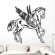 Tribal Pegasus Design Wall Decal