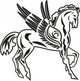 Tribal Pegasus Design Wall Decal