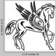 Tribal Pegasus Design Wall Decal