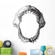 Shark Jaw Vintage Engraving Wall Decal