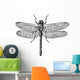 Fig 1 Dragonflies Vintage Wall Decal
