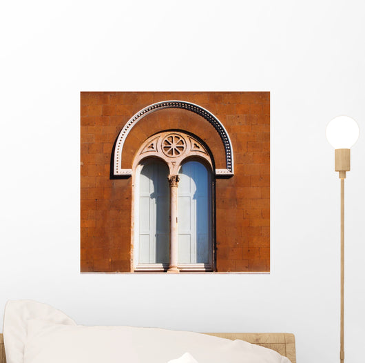 Masonry Arch Window Wall Decal