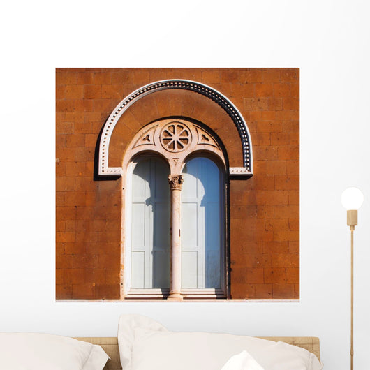 Masonry Arch Window Wall Decal