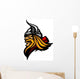 Viking Mascot Vector Profile Wall Decal