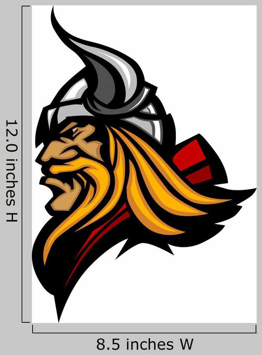 Viking Mascot Vector Profile Wall Decal