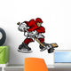Cartoon Hockey Player Skating Wall Decal