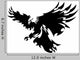 Eagle Mascot Flying Wings Wall Decal