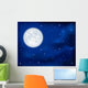 Night Sky And Moon Wall Decal