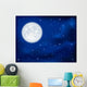 Night Sky And Moon Wall Decal