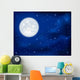Night Sky And Moon Wall Decal