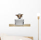 Dog With Headset And Tablet Wall Decal