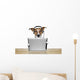 Dog With Headset And Tablet Wall Decal